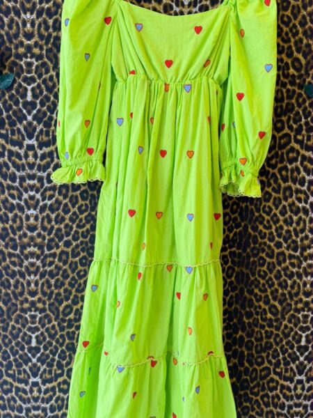 Vestido Loubucca Bordado Coracoes P