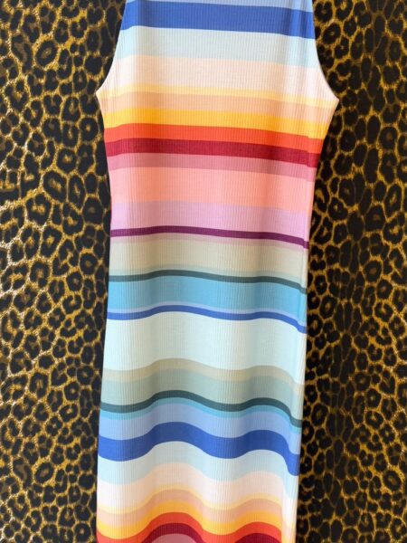 Vestido Farm Listrado Arco-Iris M