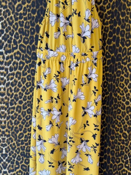 Vestido Maria Filo Floral Amarelo Halter M