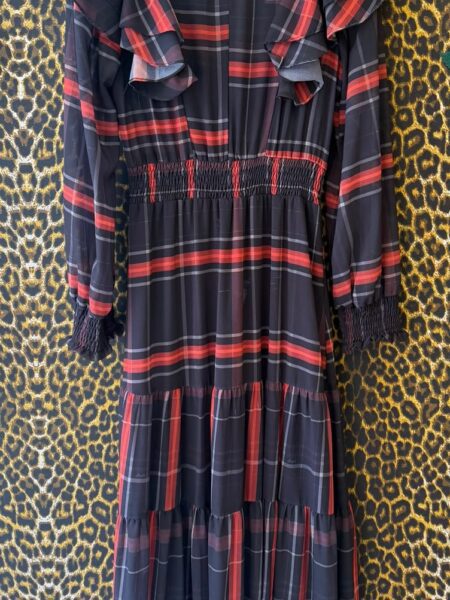 Vestido Xadrez Romantico com Babados P