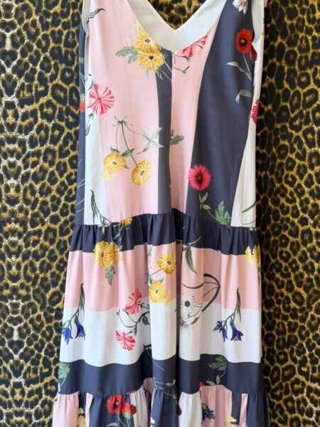Vestido Skunk Floral Alcas com Amarracoes 36