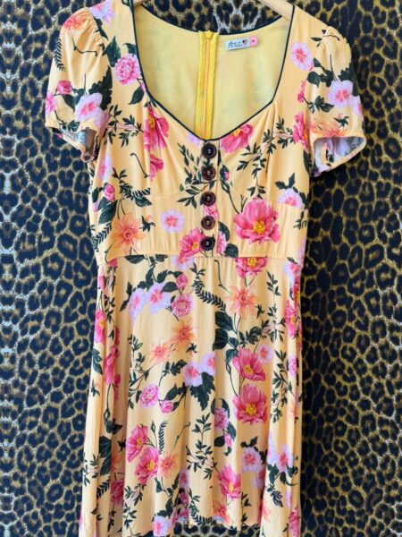 Vestido Antix Amarelo Floral M