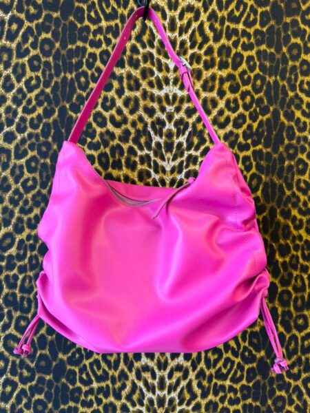 Bolsa Arezzo Hobo Couro Pink