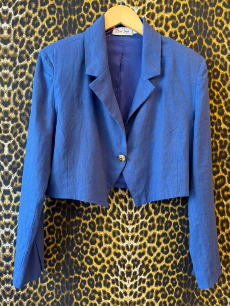 Blazer Spencer Elisa Lage Azul Jeans M