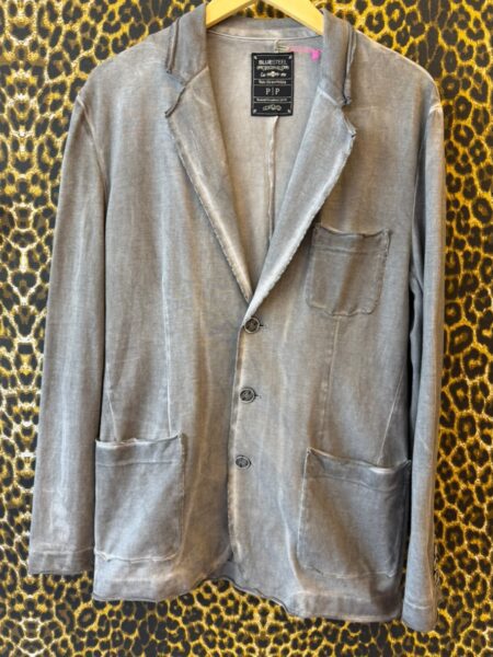Blazer em Sarja com Efeito Lavado P