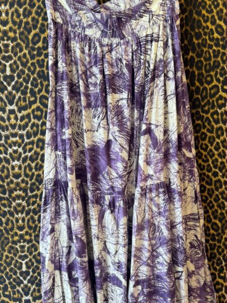 Jardineira Saruel Espaco Fashion Estampa Abstrada Roxo P