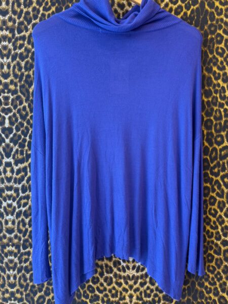 Tricot Espaco Fashion Gola Boba Azul Royal P