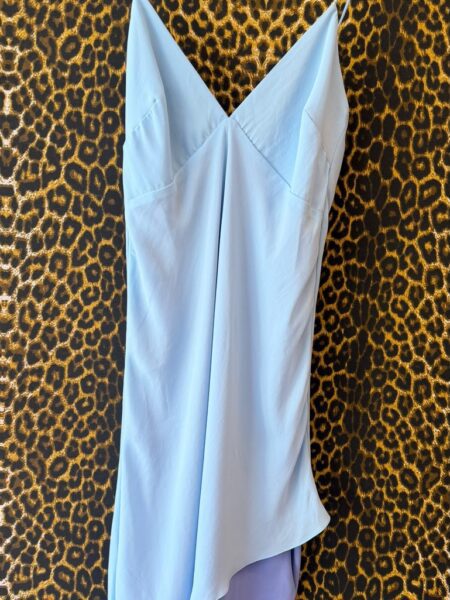 Vestido 3 Slip Acetinado Azul G