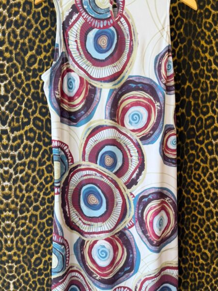 Vestido Estampa Abstrata de Circulos M