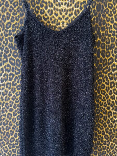 Vestido Sacada Preto com Brilho 42