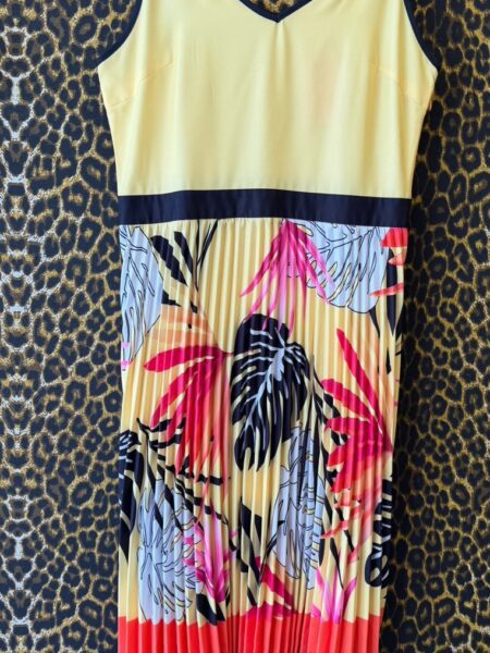 Vestido Plissado Ballad Amarelo
