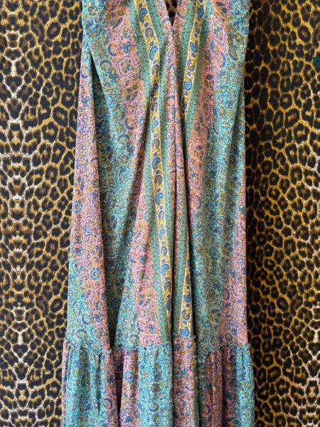 Vestido Seda Boho Paisley T UNICO