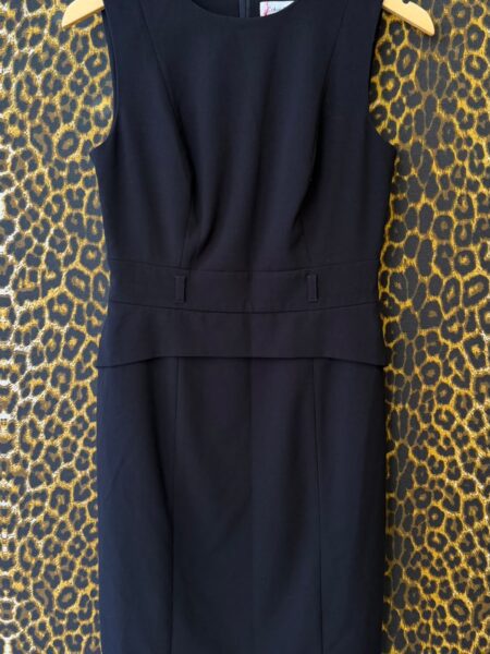 Vestido Calvin Klein Tubinho Preto Alfaiataria PP