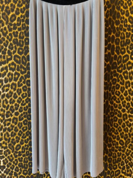 Calca Zara Pantalona Plissada Azul Clara M