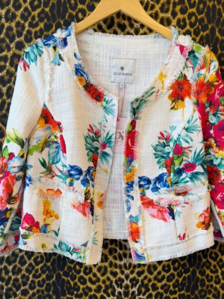 Blazer Tweed Floral Le Lis Blanc 38