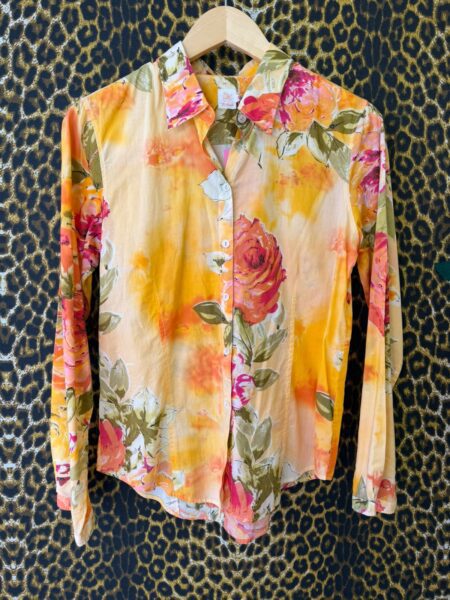 Camisa Richards Classica com Estampa Floral Maxi PP