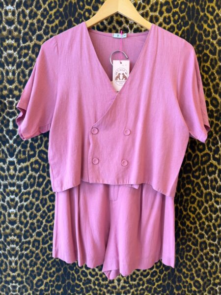 Conjunto Alfaiataria Linho Rose PP