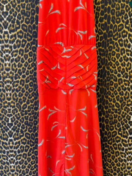 Vestido Canal de Seda em Tom Laranja M