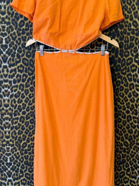 Vestido Skunk Midi Laranja 36