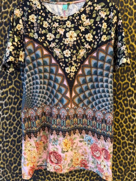 Vestido Farm Com Estampa Floral e Geometrica G