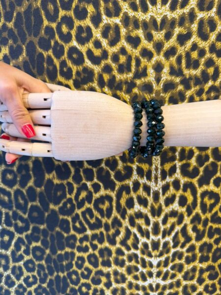 Kit 3 Pulseiras Cristal Verde