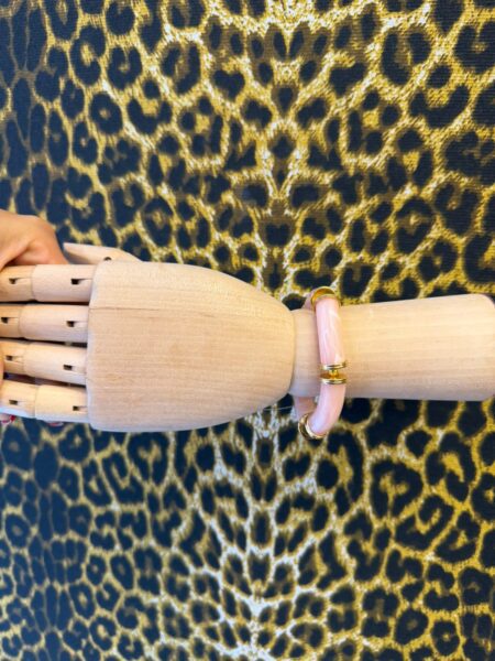 Pulseira Acetato Salmao