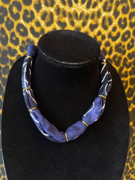 Colar Bandana Azul