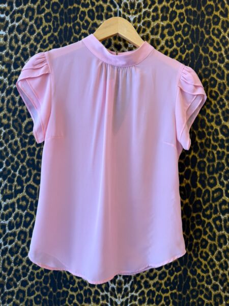 Blusa Estime Rosa Bebe Crepe de Seda P