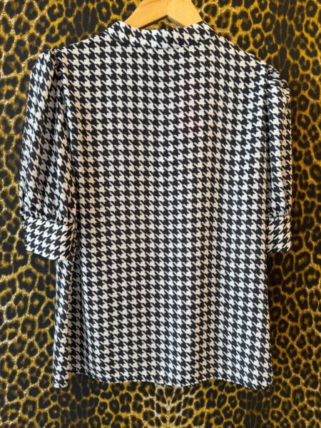 Blusa Estampa Classica Pied-de-Poule e Preto e Branco P