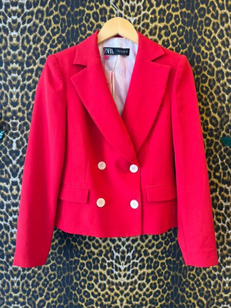 Blazer Zara Cropped Cruzado
