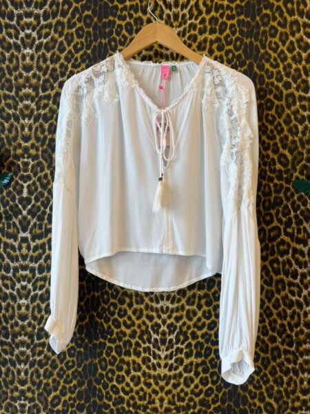Blusa Farm Estilo Boemio Off-White M