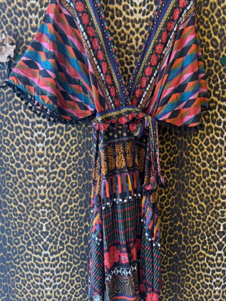 Vestido Farm Rio Estampa Tropicais e Geométricas G