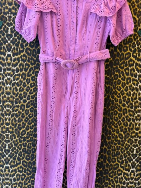 Macacao Delight Longo Lilas  Laise de Algodao P
