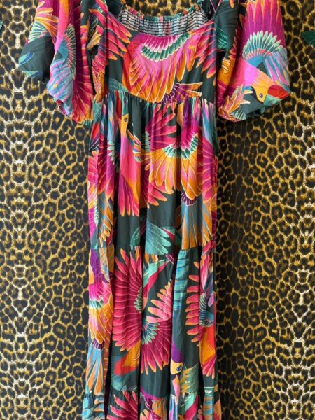 Vestido Farm Longo com Estampa Floral Colorida Vibrante G