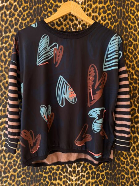 Blusa Animale Estampa Print de Coracoes M