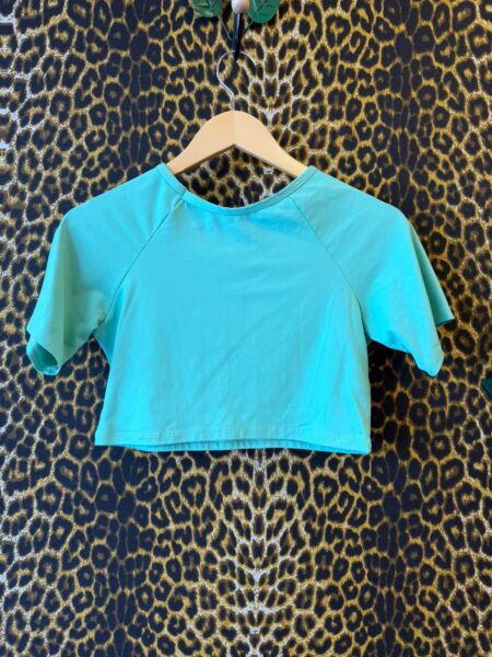 Cropped Fitness Verde Agua M