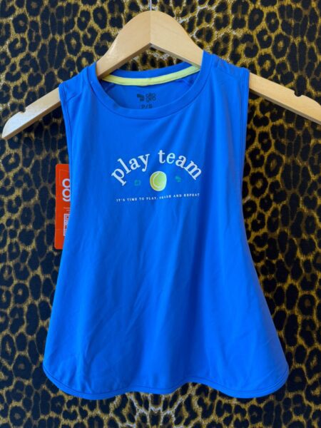 Regata Cropped Alto Giro Play Team Azul P